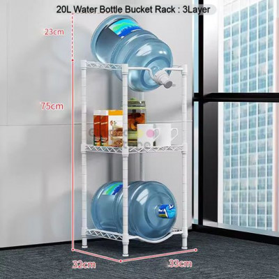 20L Water Bottle Bucket Rack : 3 Layer